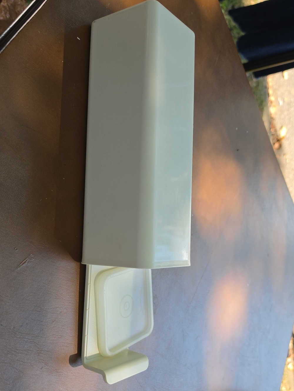 Vintage Almond Tupperware Cheese/Butter/Cracker Keeper Container